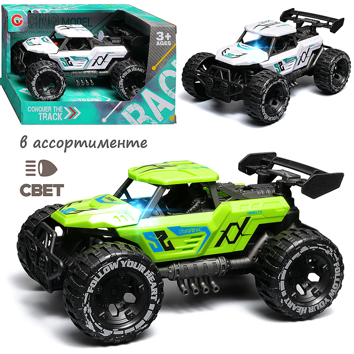 Машина 9622-1C "Мощный мотор" (свет, звук) в коробке Машина 9622-1C "Мощный мотор" (свет, звук) в коробке