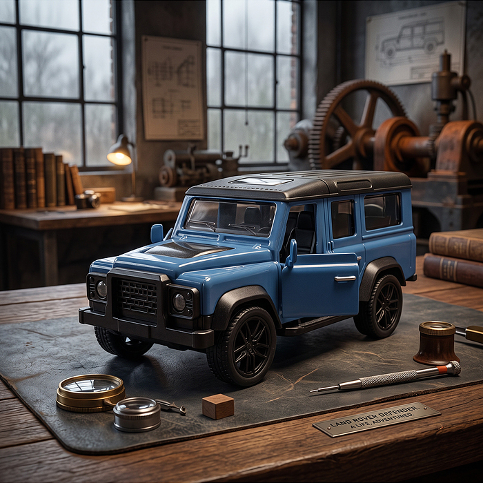 Машина 936 "Дорожный страж" 1:43 (откр двери, металл) в коробке (цвет синий)