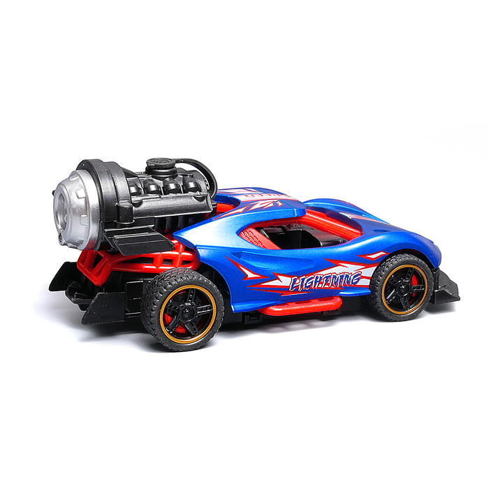 Фото к товару Гоночная машинка свет, звук с имитацией дыма, 1:32, Fast Racers, фиолетовая Гоночная машинка свет, звук с имитацией дыма, 1:32, Fast Racers, фиолетовая