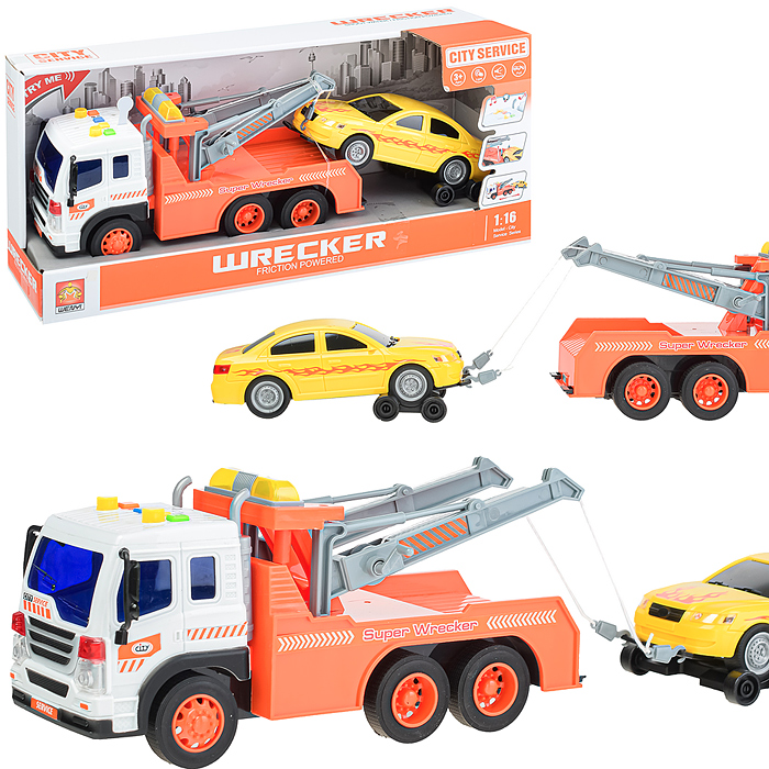 Машина WY570F "Автоэвакуатор" 1:16 (свет,звук) в коробке Машина WY570F "Автоэвакуатор" 1:16 (свет,звук) в коробке
