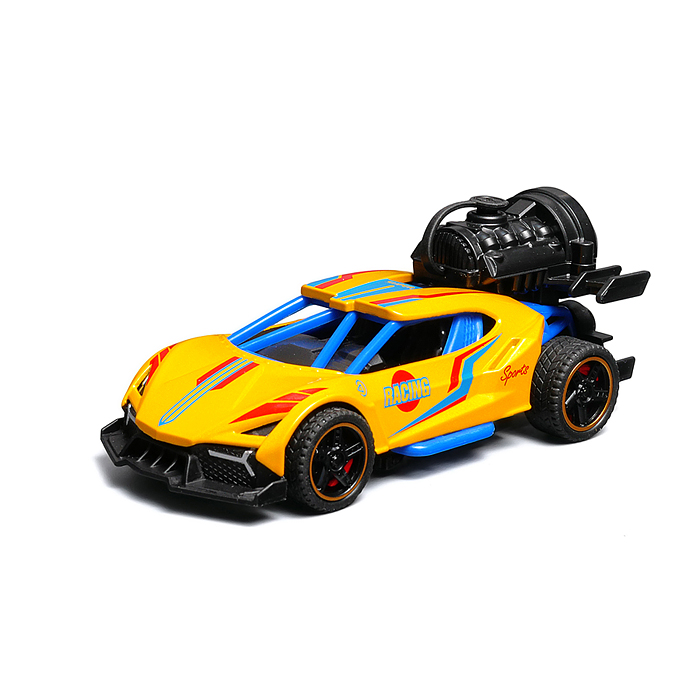 Фото к товару Гоночная машинка свет, звук с имитацией дыма, 1:32, Speed Racing, желтая Гоночная машинка свет, звук с имитацией дыма, 1:32, Speed Racing, желтая