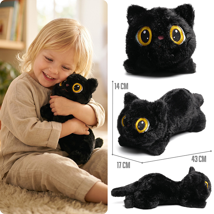 Мягкая игрушка М1829 "Кошка карамелька"