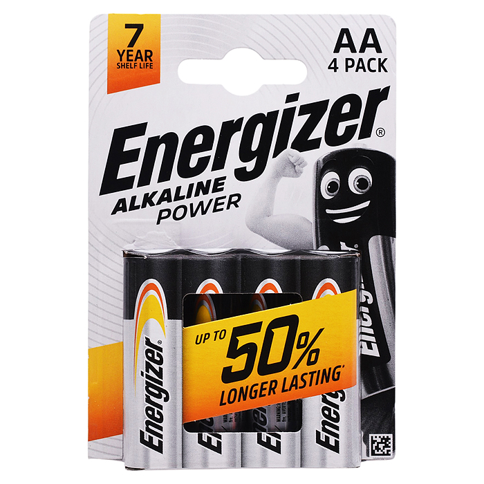 Батарейки алкалиновые Energizer Alkaline Power LR6 BL4 Батарейки алкалиновые Energizer Alkaline Power LR6 BL4