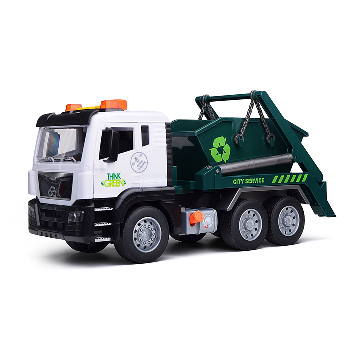 Фото к товару Машина WY1116A "Мусоровоз" 1:10 (свет, звук) в коробке Машина WY1116A "Мусоровоз" 1:10 (свет, звук) в коробке