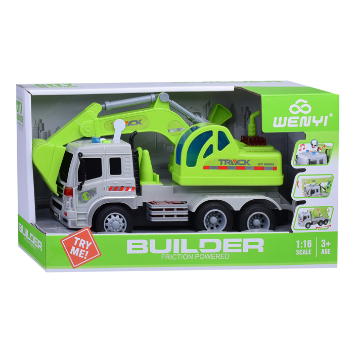 Фото к товару Машина WY311D "Строительная техника" с ковшом, 1:16 (свет, звук) в коробке Машина WY311D "Строительная техника" с ковшом, 1:16 (свет, звук) в коробке