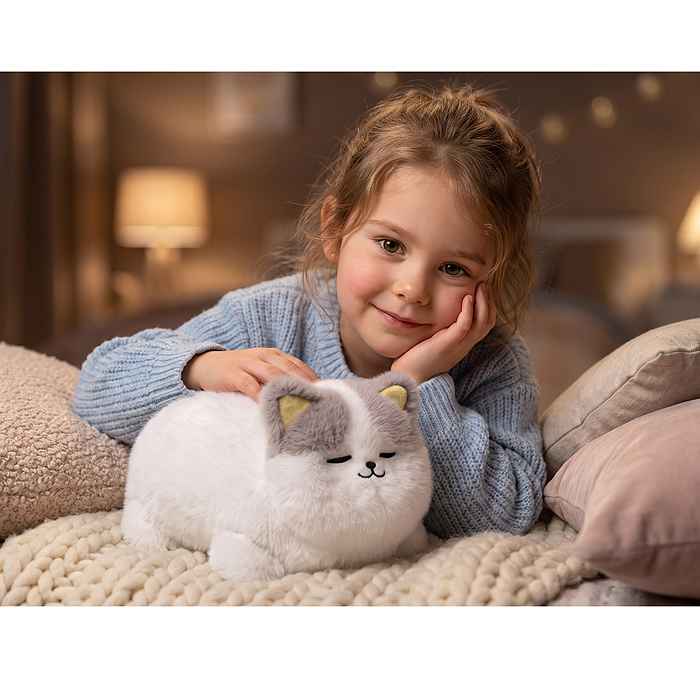 Мягкая игрушка UT0403 "Кошка Мурыся" интерактивная, в коробке