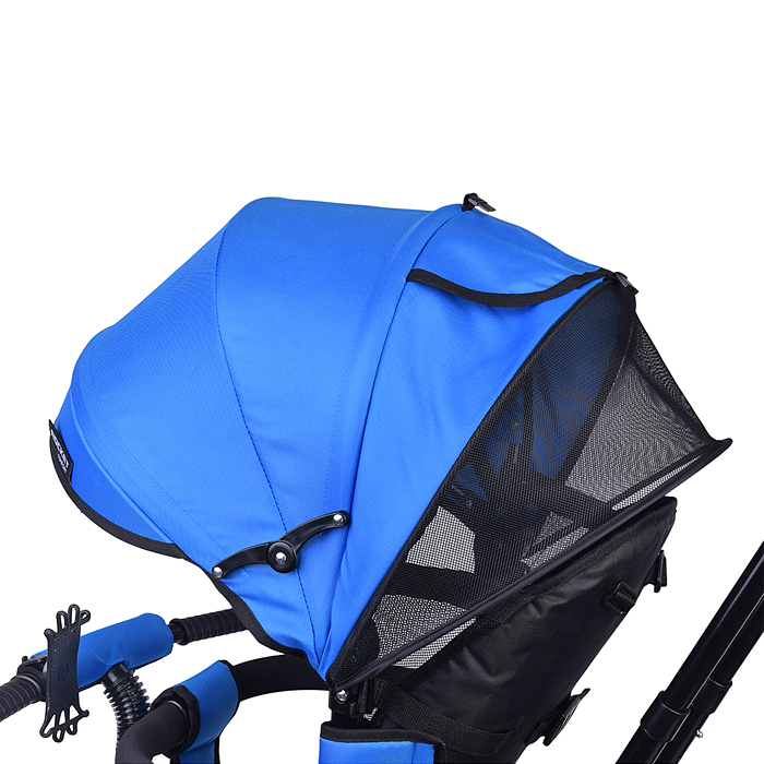 Фото к товару Велосипед трехколесный Rocket Comfort, колеса EVA 10"/8", цвет синий Велосипед трехколесный Rocket Comfort, колеса EVA 10"/8", цвет синий