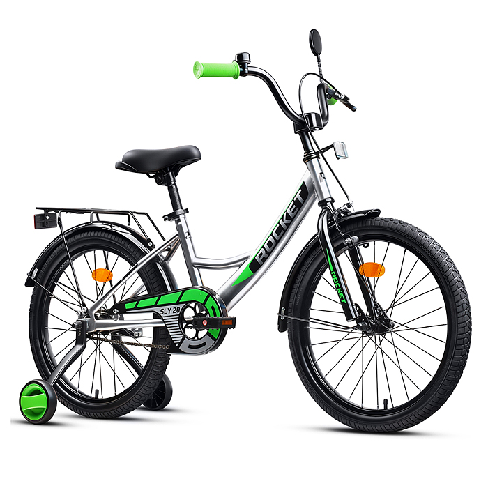 Фото к товару Велосипед 20" Rocket Sly, цвет серый Велосипед 20" Rocket Sly, цвет серый