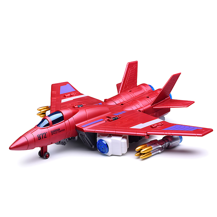 Робот KBL-B14 трансформирующийся в красный самолёт, в коробке