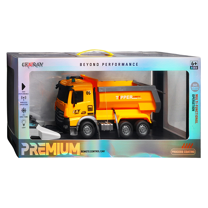 Фото к товару Машина OKL-001-15 "Самосвал Могучий" р/у, 27 MHz, в коробке Машина OKL-001-15 "Самосвал Могучий" р/у, 27 MHz, в коробке