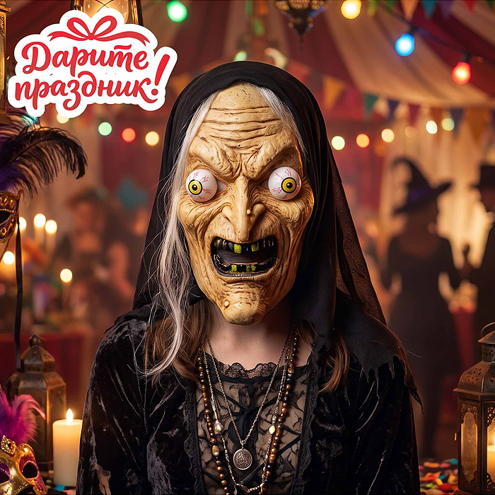 Карнавальная маска DP-0303 "Ведьма"