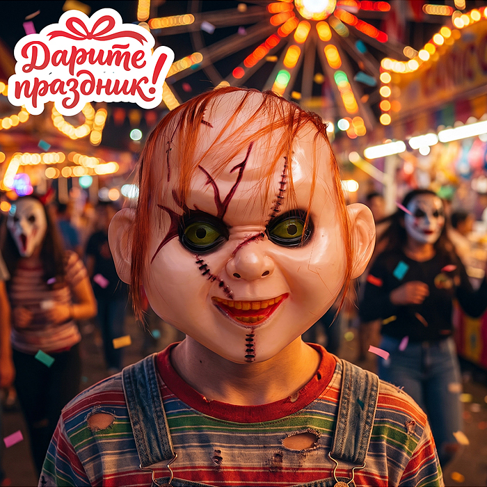 Карнавальная маска DP-0285 "Кровожадная кукла"