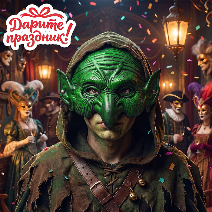 Карнавальная маска DP-0304 "Гоблин"