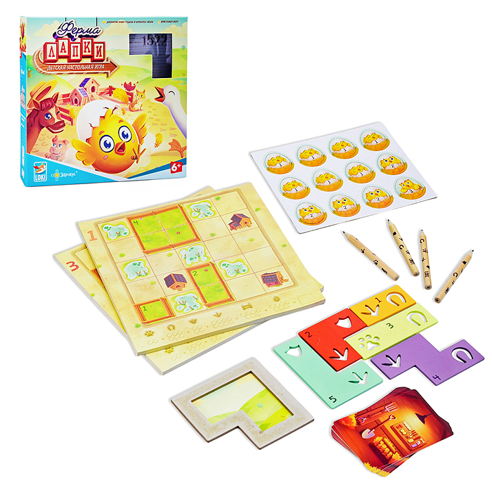 Игра настольная "Ферма Лапки" 