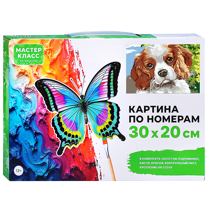 Картина по номерам MKR3020-27 "Спаниель" 30*20  см.