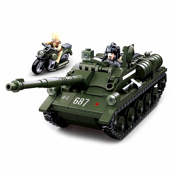 Конструктор M38-B0687 "Танк "Щит и Пушка" (338 дет.) в коробке