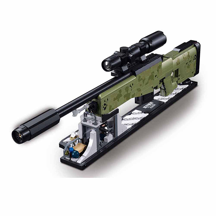 Фото к товару Конструктор M38-B1590 "Ружьё" (876 дет.) в коробке Конструктор M38-B1590 "Ружьё" (876 дет.) в коробке