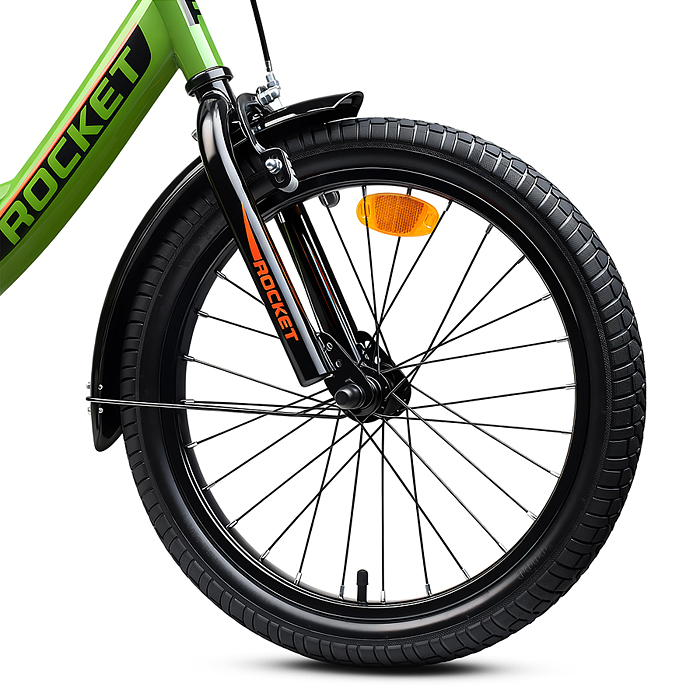 Фото к товару Велосипед 18" Rocket Sly, цвет зеленый Велосипед 18" Rocket Sly, цвет зеленый