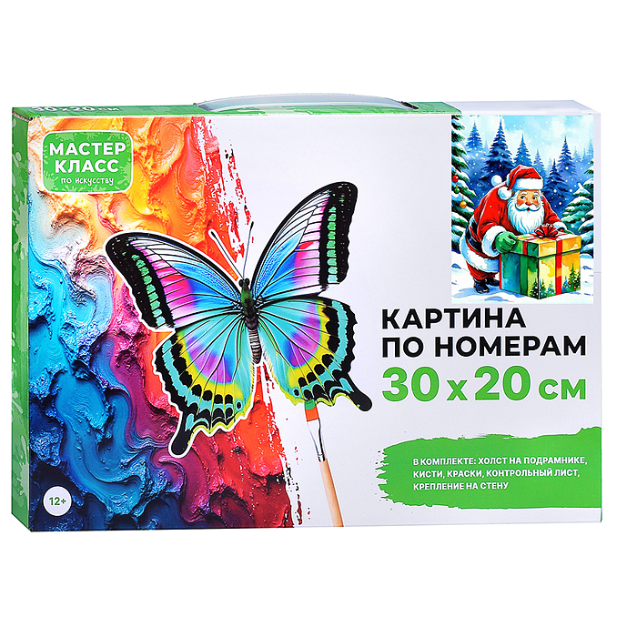 Фото к товару Картина по номерам MKR3020-162 "Санта Клаус" 30*20 см. Картина по номерам MKR3020-162 "Санта Клаус" 30*20 см.
