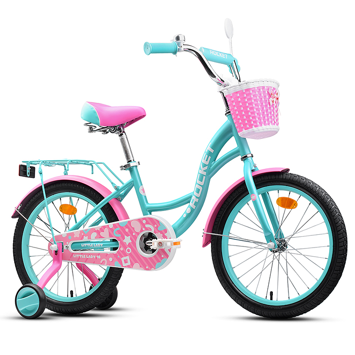 Велосипед 18" Rocket Little Lady, цвет бирюзовый