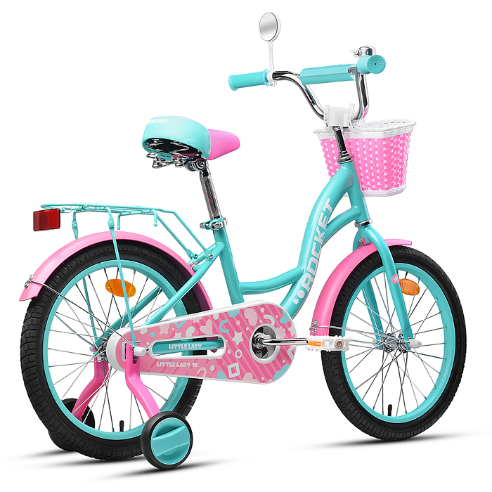 Велосипед 18" Rocket Little Lady, цвет бирюзовый