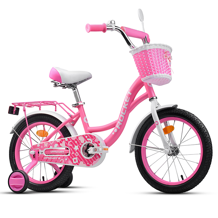 Велосипед 14" Rocket Little Lady, цвет розовый