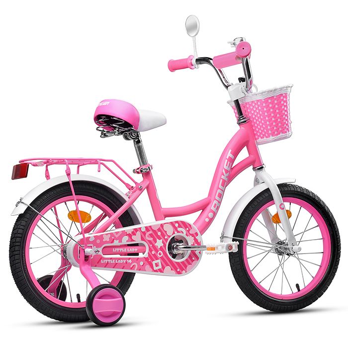 Велосипед 14" Rocket Little Lady, цвет розовый