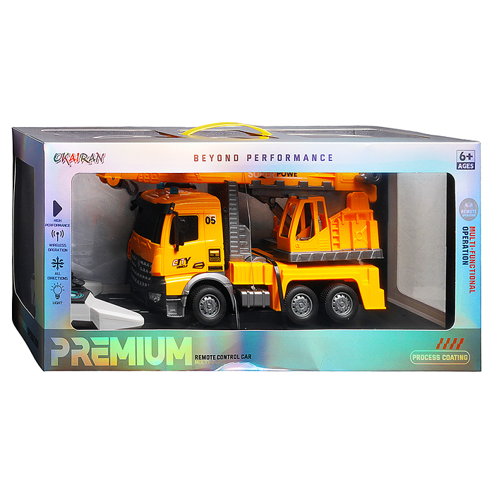 Фото к товару Машина OKL-001-11 "Кран" р/у, 27 MHz, в коробке Машина OKL-001-11 "Кран" р/у, 27 MHz, в коробке