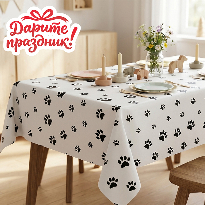 Скатерть DP-0545 "Лапки", 137*274см