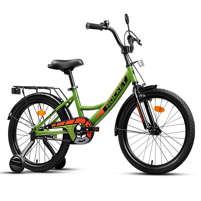Фото к товару Велосипед 20" Rocket Sly, цвет зеленый Велосипед 20" Rocket Sly, цвет зеленый