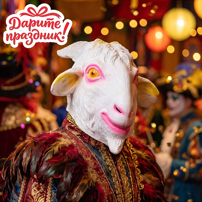 Карнавальная маска DP-0313 "Козёл"