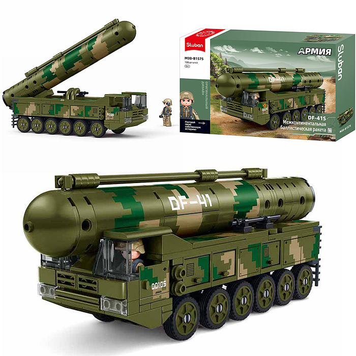 Конструктор M38-B1575 "Межконтинентальная ракета" (186 дет.) в коробке
