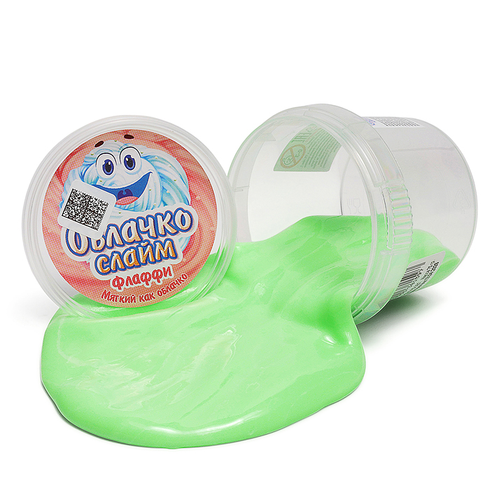 Слайм Флаффи Облачко 75 грамм зеленый