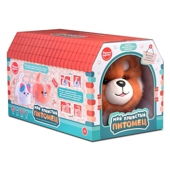 Мягкая игрушка UT0405 "Панда" интерактивная, в коробке 
