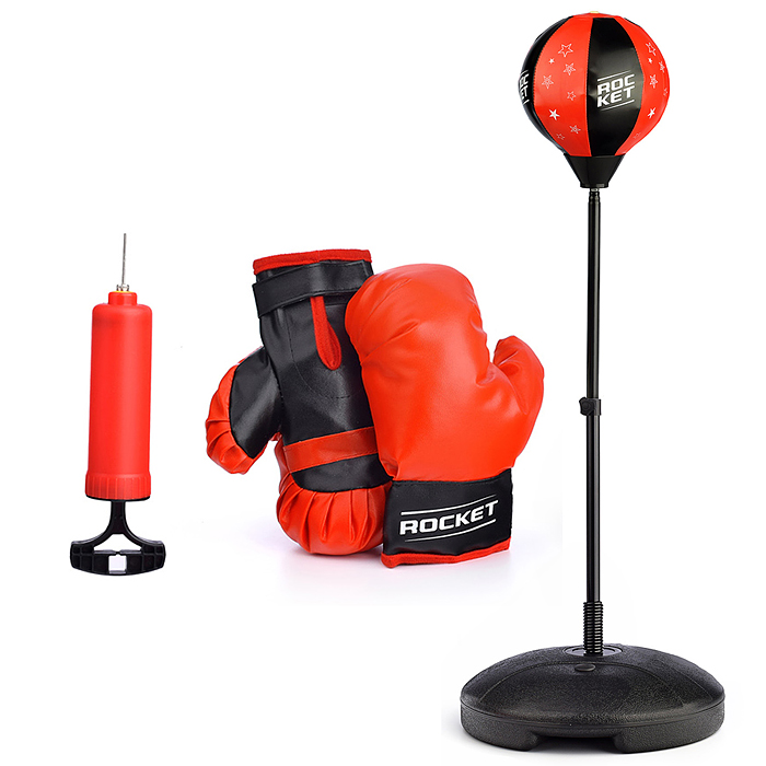 Игровой набор R0145 "Бокс- Чемпион" стойка 90-120см+перчатки в пакете