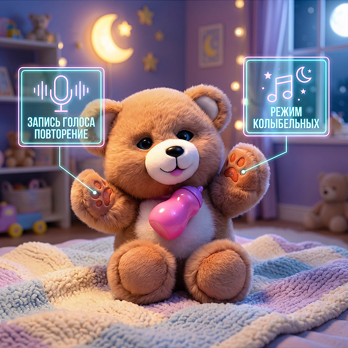 Интерактивная игрушка UT0402-2 "Медведь"
